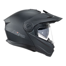 NITRO FA1650 DVS SATIN BLACK ADVENTURE MODULAR HELMET