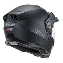 NITRO FA1650 DVS SATIN BLACK ADVENTURE MODULAR HELMET