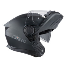 NITRO FA1650 DVS SATIN BLACK ADVENTURE MODULAR HELMET