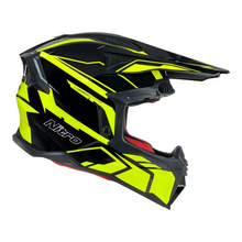 NITRO MX710 SHARD II MOTOCROSS HELMET FLURO YELLOW/BLACK