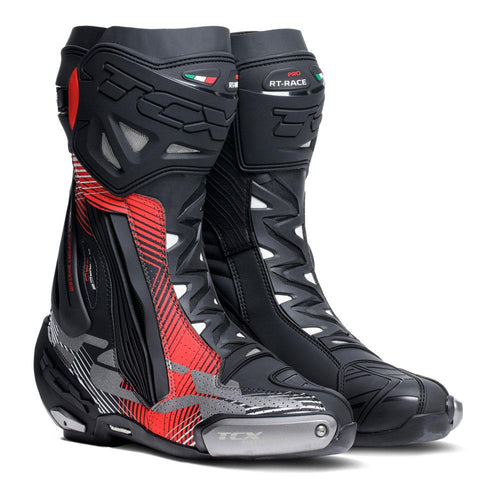 TCX RT-RACE PRO MOTOCROSS BOOTS BLACK/RED/WHITE