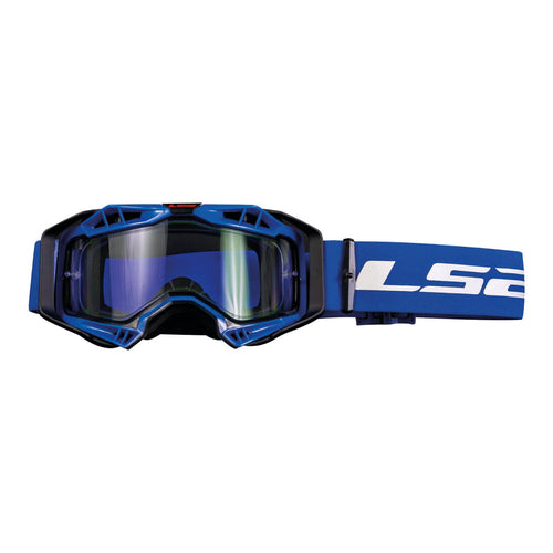 LS2 AURA GOGGLE - BLUE WITH CLEAR LENS