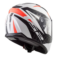 LS2 FF320 STREAM EVO COMMANDER HELMET - WHITE / BLACK / RED