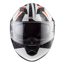 LS2 FF320 STREAM EVO COMMANDER HELMET - WHITE / BLACK / RED