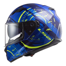 LS2 FF320 STREAM EVO TACHO HELMET - BLUE / HI-VIS