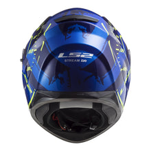 LS2 FF320 STREAM EVO TACHO HELMET - BLUE / HI-VIS