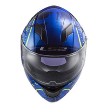 LS2 FF320 STREAM EVO TACHO HELMET - BLUE / HI-VIS