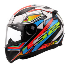 LS2 FF353 RAPID 2 XDRON HELMET - WHITE / HI-VIS ORANGE / BLUE