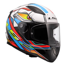 LS2 FF353 RAPID 2 XDRON HELMET - WHITE / HI-VIS ORANGE / BLUE