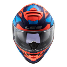 LS2 FF800 STORM FASTER HELMET - MATTE FLURO ORANGE / BLUE