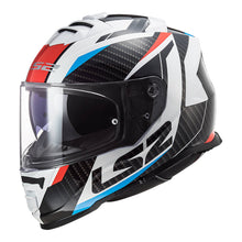 LS2 FF800 STORM RACER HELMET - WHITE / BLUE / RED