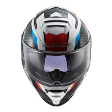 LS2 FF800 STORM RACER HELMET - WHITE / BLUE / RED