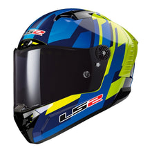 LS2 FF805C THUNDER CARBON GAS HELMETS - BLUE / HI-VIS YELLOW 22.06