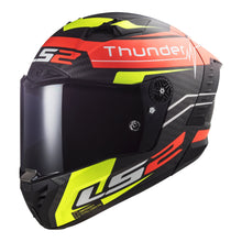 LS2 FF805C THUNDER CARBON ATTACK MATT RED / HI-VIS YELLOW - ECE 22.06 (Size: LARGE)