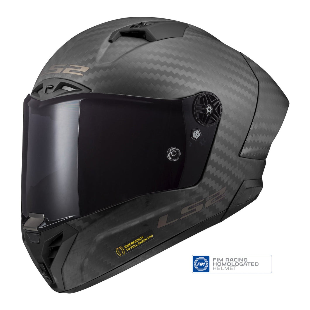 LS2 FF805 THUNDER GP PRO (FIM) HELMET - MATTE BLACK 22.06
