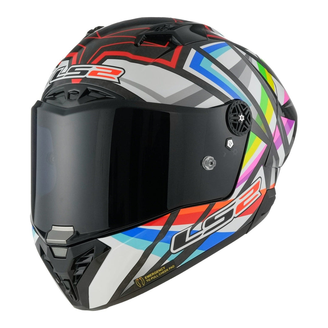 LS2 FF805C THUNDER CARBON GP AERO FLASH - BLACK