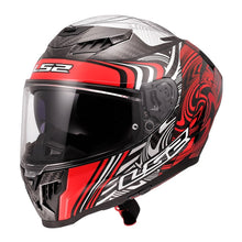 LS2 FF807 DRAGON ENTHUM HELMET - BLACK / RED 22.06