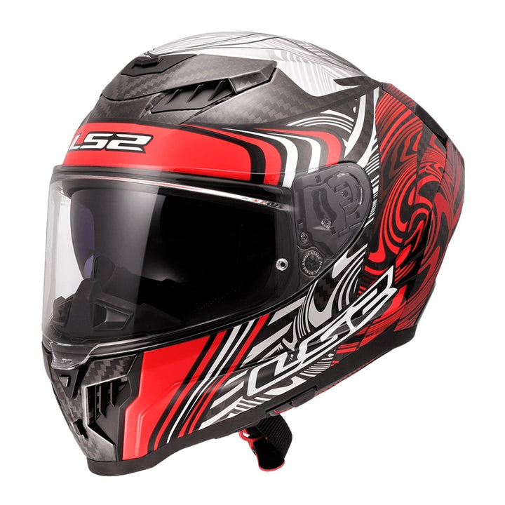 LS2 FF807 DRAGON ENTHUM HELMET - BLACK / RED 22.06
