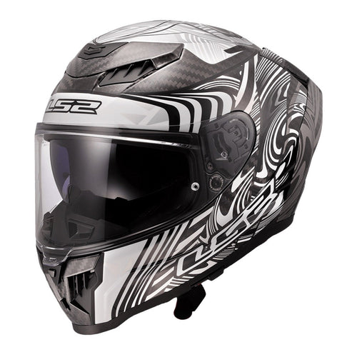 LS2 FF807 DRAGON ENTHUM HELMET - BLACK / SILVER 22.06