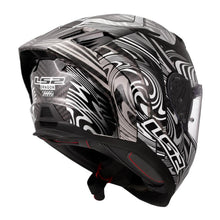 LS2 FF807 DRAGON ENTHUM HELMET - BLACK / SILVER 22.06