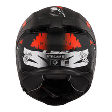 LS2 FF808 STREAM II ANGRY MONKEY HELMET - MATTE BLACK / RED 06