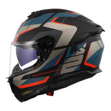 LS2 FF808 STREAM II ROAD HELMET - MATT BLACK / BLUE 22.06