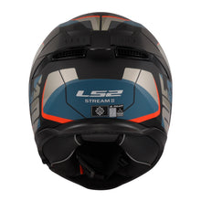 LS2 FF808 STREAM II ROAD HELMET - MATT BLACK / BLUE 22.06