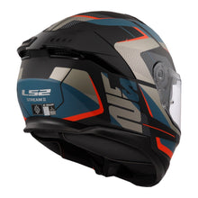 LS2 FF808 STREAM II ROAD HELMET - MATT BLACK / BLUE 22.06