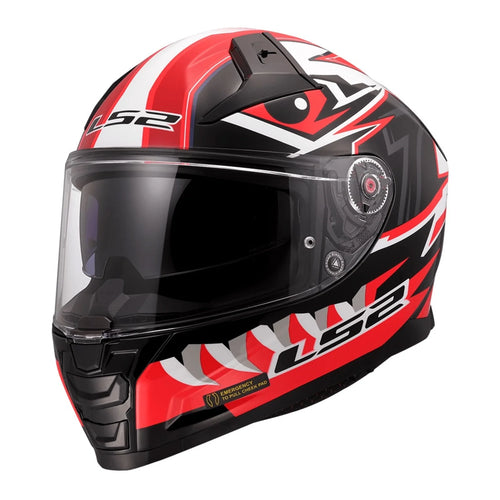 LS2 FF811 VECTOR 2 BUNTRI HELMET - BLACK / RED