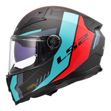 LS2 FF811 VECTOR 2 CARBON CARBON GRID HELMET - CYAN