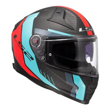 LS2 FF811 VECTOR 2 CARBON CARBON GRID HELMET - CYAN