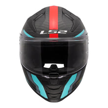 LS2 FF811 VECTOR 2 CARBON CARBON GRID HELMET - CYAN