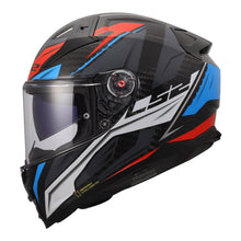 LS2 FF811 VECTOR 2 CARBON SAVAGE HELMET - BLUE / RED
