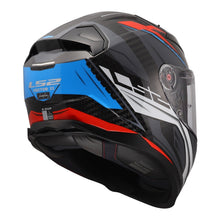 LS2 FF811 VECTOR 2 CARBON SAVAGE HELMET - BLUE / RED