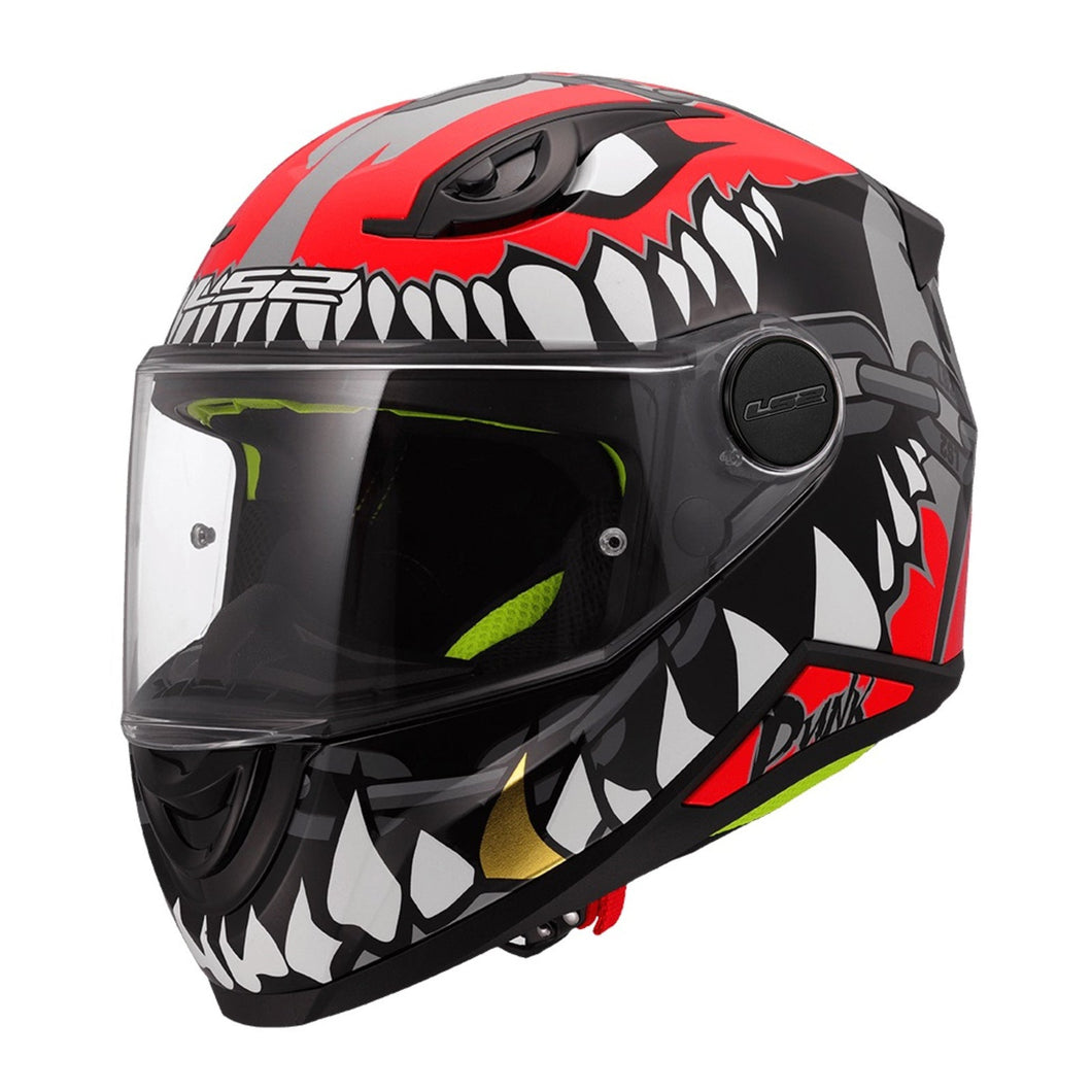 LS2 FF812 KID HELMET PUNK - GREY / RED 22.06