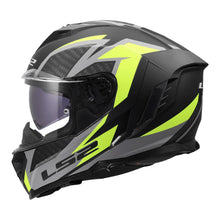 LS2 FF818 STORM 3 DYNAMO HELMET - BLACK / HI-VIS YELLOW