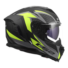 LS2 FF818 STORM 3 DYNAMO HELMET - BLACK / HI-VIS YELLOW