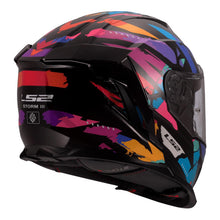 LS2 FF818 STORM 3 KAOS HELMET - BLACK / PURPLE / BLUE