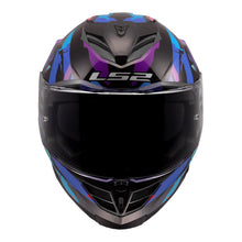 LS2 FF818 STORM 3 KAOS HELMET - BLACK / PURPLE / BLUE