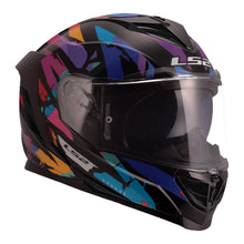 LS2 FF818 STORM 3 KAOS HELMET - BLACK / PURPLE / BLUE