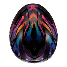 LS2 FF818 STORM 3 KAOS HELMET - BLACK / PURPLE / BLUE