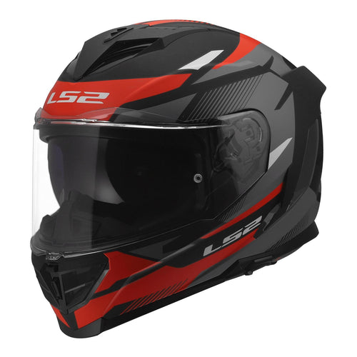 LS2 FF818 STORM 3 KOMAI HELMET - BLACK / RED