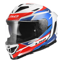 LS2 FF818 STORM 3 KOMAI HELMET - WHITE / BLUE / RED