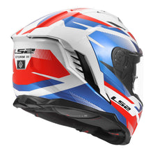 LS2 FF818 STORM 3 KOMAI HELMET - WHITE / BLUE / RED