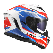 LS2 FF818 STORM 3 KOMAI HELMET - WHITE / BLUE / RED