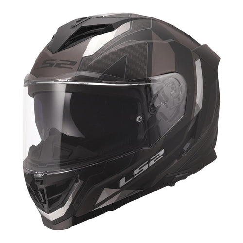 LS2 FF818 STORM 3 SPORTY HELMET - BLACK / GREY