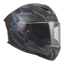 LS2 FF820 RAPID 3 XTREM HELMET - BLACK / BLUE PETROL