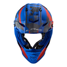 LS2 MX437 FAST EVO ALPHA HELMET - MATTE BLUE / RED