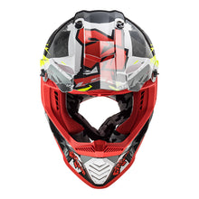 LS2 MX437 FAST EVO CRUSHER HELMET - BLACK / RED / GREY