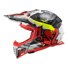 LS2 MX437 FAST EVO CRUSHER HELMET - BLACK / RED / GREY